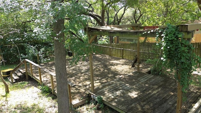10801 W Lakeview Dr, Jonestown, TX 78645 - view of deck