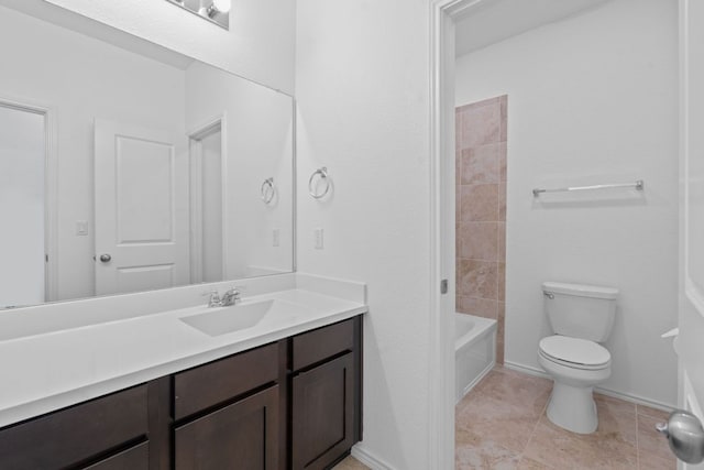 1207 Diggy Dr, Austin, TX 78748 - full bathroom with vanity, tile patterned flooring, and shower / bathtub combination
