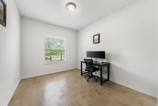 14601 Running Deer Trl, Austin, TX 78734 - office with finished concrete floors and baseboards