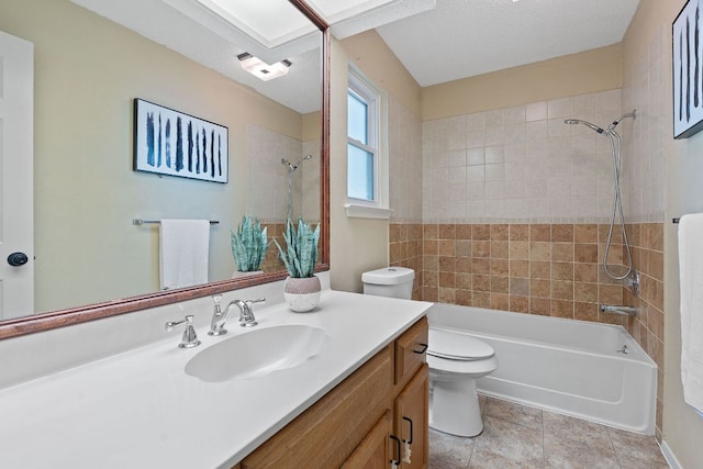 8206 Avocet Dr, Austin, TX 78745 - bathroom featuring vanity and washtub / shower combination