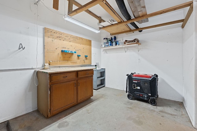 8206 Avocet Dr, Austin, TX 78745 - basement with a workshop area