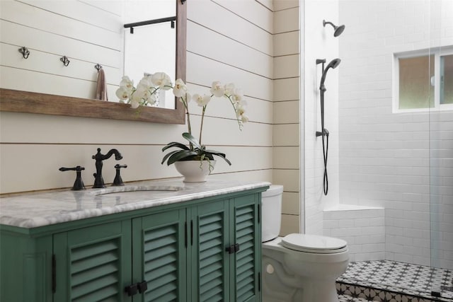 1917 Miles Ave, Austin, TX 78745 - bathroom with tiled shower and vanity