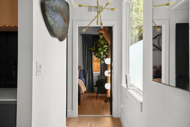 4802 Gladeview Dr Unit 2, Austin, TX 78745 - hallway featuring light wood-type flooring