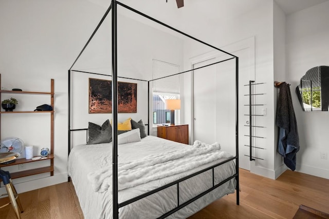 4802 Gladeview Dr Unit 2, Austin, TX 78745 - bedroom with wood finished floors and baseboards