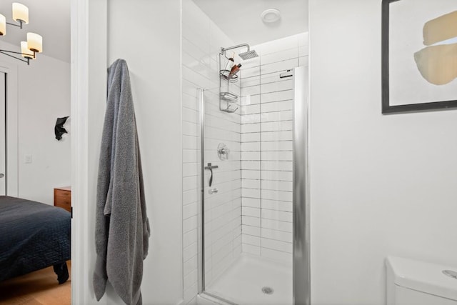 4802 Gladeview Dr Unit 2, Austin, TX 78745 - ensuite bathroom featuring a stall shower and toilet