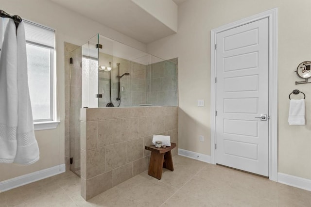9110 Bayshore Bnd Unit 30, Austin, TX 78726 - full bathroom with healthy amount of natural light, tiled shower, and tile patterned floors