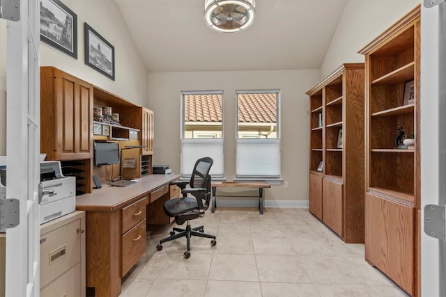 9110 Bayshore Bnd Unit 30, Austin, TX 78726 - office space with lofted ceiling and light tile patterned floors
