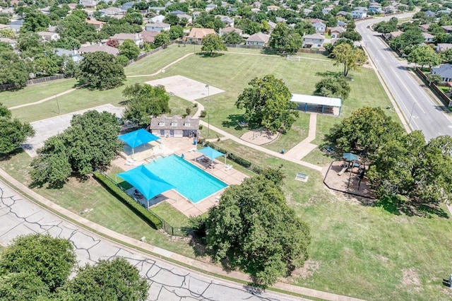1803 Kwai Cv, Leander, TX 78641 - aerial view of a pool