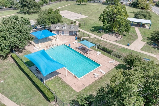 1803 Kwai Cv, Leander, TX 78641 - bird's eye view of a pool