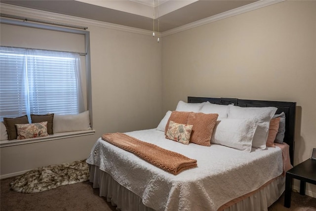 2003 White Dove Pass, Austin, TX 78734 - bedroom with carpet floors and crown molding