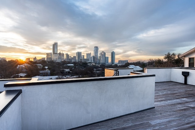 1315 W 9th St Unit B, Austin, TX 78703 - deck with a skyline view