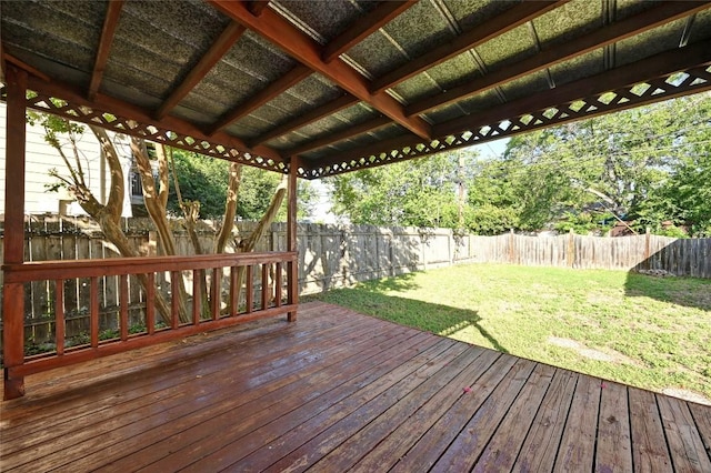 5112 Caswell Ave, Austin, TX 78751 - wooden terrace featuring a fenced backyard