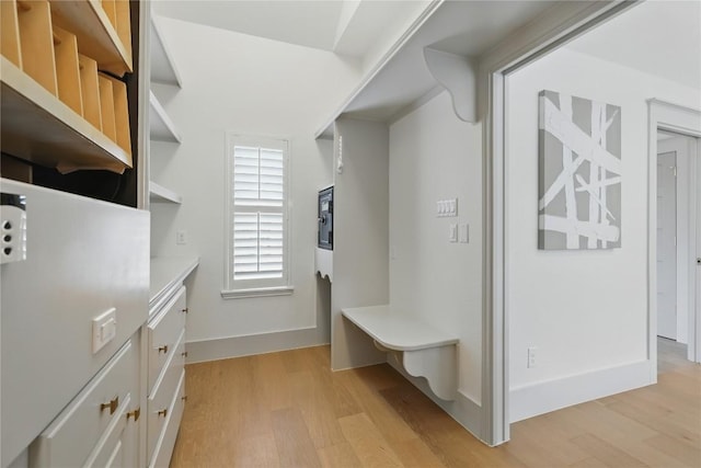 6905 Rudi Cv, Austin, TX 78759 - mudroom featuring light wood-style flooring