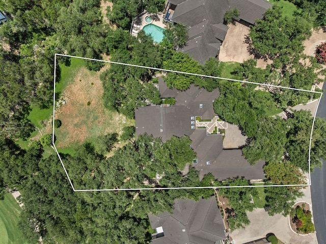 59 Stillmeadow Dr, The Hills, TX 78738 - aerial view of property and surrounding area featuring property parcel outlined