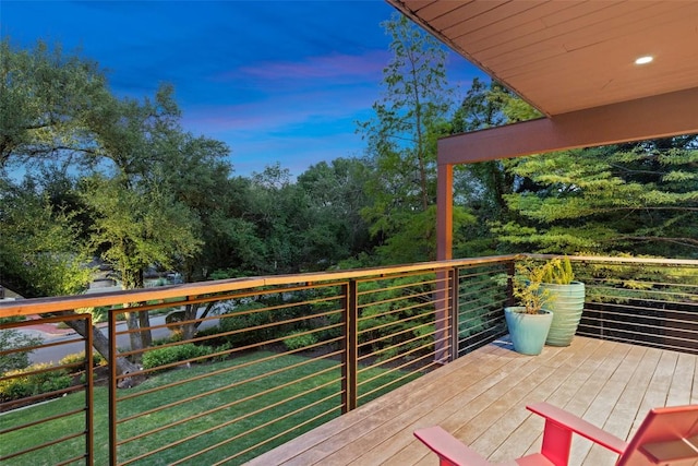 4506 Crestway Dr, Austin, TX 78731 - view of wooden deck