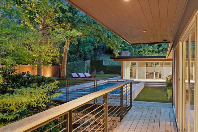 4506 Crestway Dr, Austin, TX 78731 - deck featuring a fenced backyard