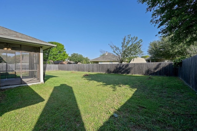 101 Desert Highlands Trl, Round Rock, TX 78665 - fenced backyard with a sunroom