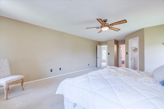 200 S Prairie Ln, Georgetown, TX 78633 - bedroom with carpet and a ceiling fan