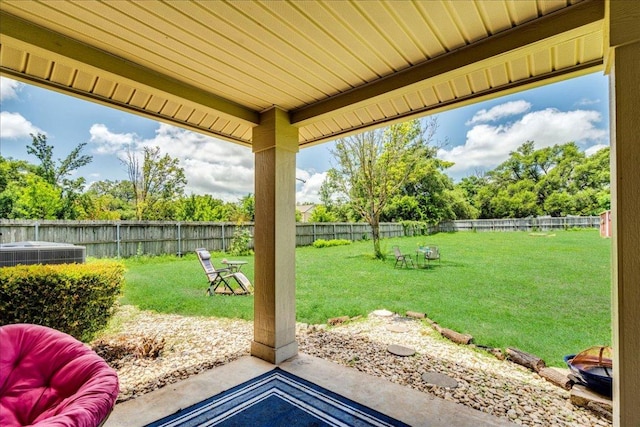 200 S Prairie Ln, Georgetown, TX 78633 - fenced backyard featuring a patio area