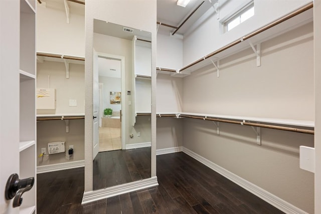 201 Montalcino Blvd, Austin, TX 78734 - walk in closet with hardwood / wood-style floors