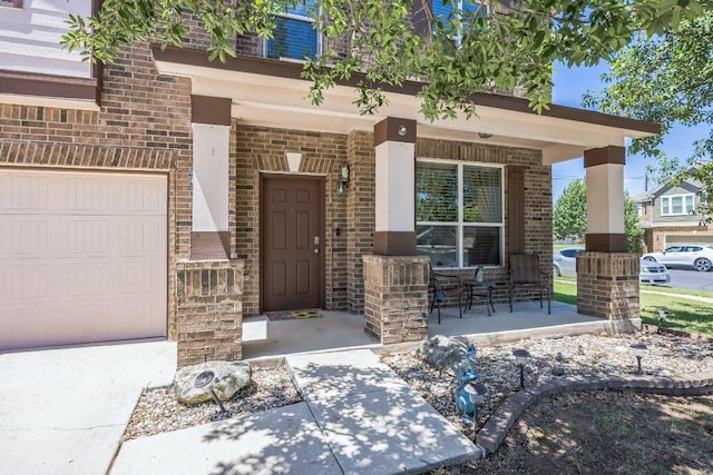 6401 Quinton Dr, Austin, TX 78747 - property entrance with covered porch and brick siding