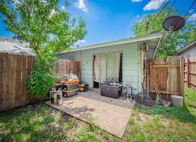8508 Dryfield Dr, Austin, TX 78758 - rear view of house with a patio area