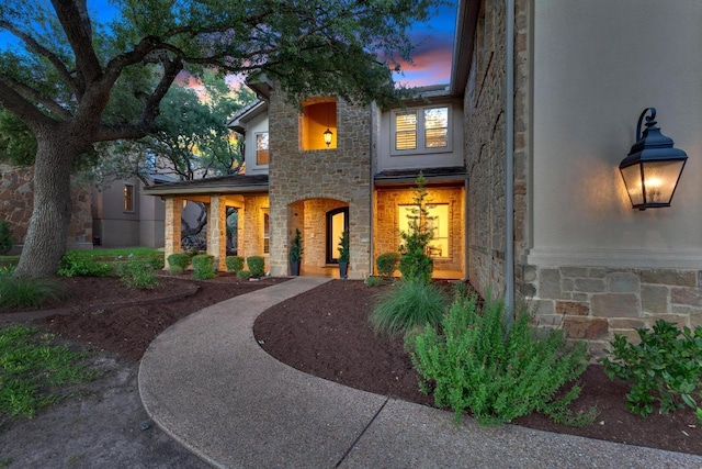 14417 Heron Bay Cv, Bee Cave, TX 78738 - view of front of property featuring stone siding