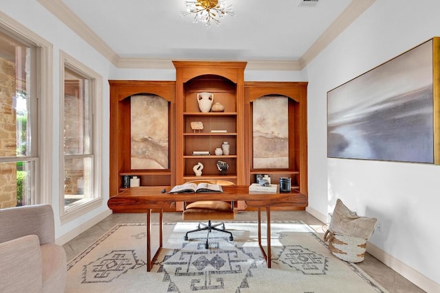 14417 Heron Bay Cv, Bee Cave, TX 78738 - office space with healthy amount of natural light and crown molding