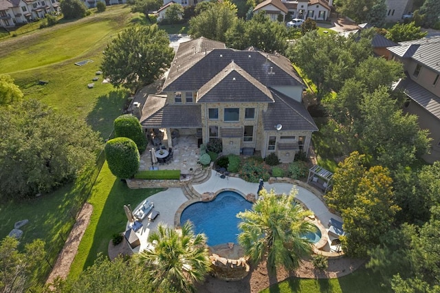 14417 Heron Bay Cv, Bee Cave, TX 78738 - aerial view of property and surrounding area
