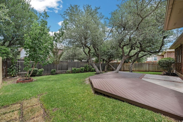 202 Muscovy Ln, Cedar Park, TX 78613 - fenced backyard with a wooden deck