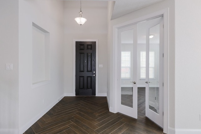 2321 Clear Pond Vw, Leander, TX 78641 - entryway featuring baseboards and french doors