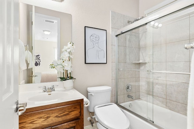 2707 Saint Paul Rivera Ln, Round Rock, TX 78665 - bathroom with combined bath / shower with glass door and vanity