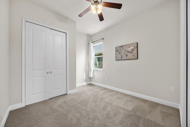 14016 Tyburn Trl, Austin, TX 78717 - unfurnished bedroom with carpet floors, a closet, and ceiling fan