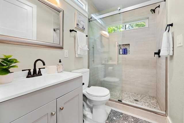7215 Bennett Ave, Austin, TX 78752 - full bathroom with vanity and a shower stall