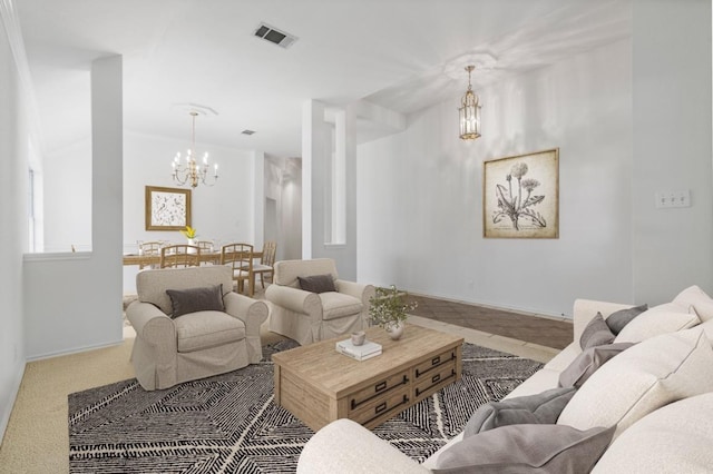 4917 Flaming Oak Cv, Austin, TX 78749 - living area with a chandelier and baseboards