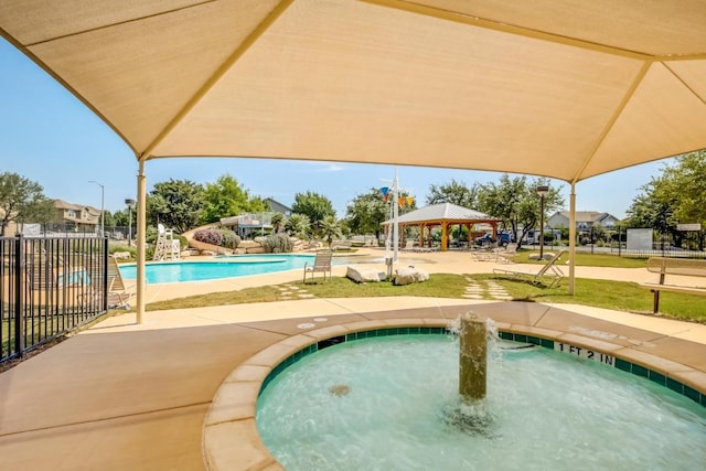 1102 Peyton Pl, Cedar Park, TX 78613 - community pool with a gazebo