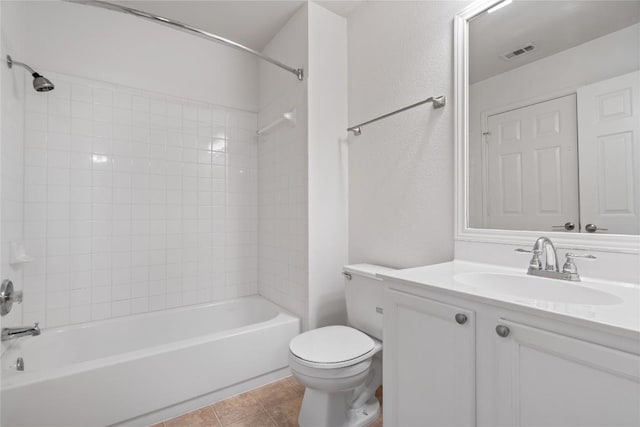 1102 Peyton Pl, Cedar Park, TX 78613 - bathroom featuring vanity, shower / bath combination, and tile patterned floors