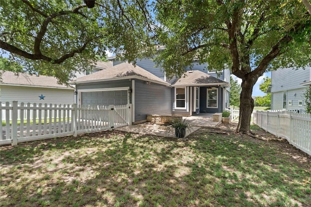1102 Peyton Pl, Cedar Park, TX 78613 - view of front of home with a garage and a fenced backyard
