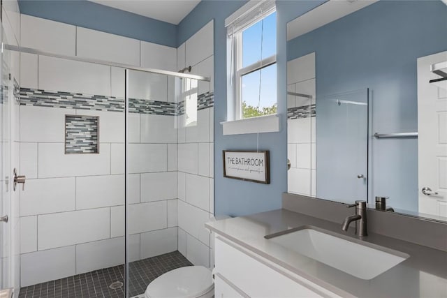 7606 Providence Ave Unit B, Austin, TX 78752 - bathroom with vanity and a shower stall