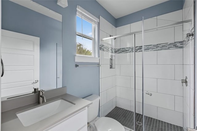7606 Providence Ave Unit B, Austin, TX 78752 - full bath with vanity and a stall shower