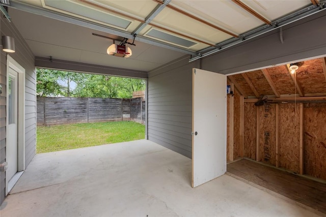 7606 Providence Ave Unit B, Austin, TX 78752 - garage featuring a garage door opener