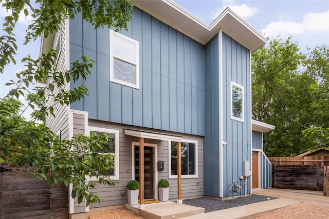 7606 Providence Ave Unit B, Austin, TX 78752 - contemporary home featuring board and batten siding