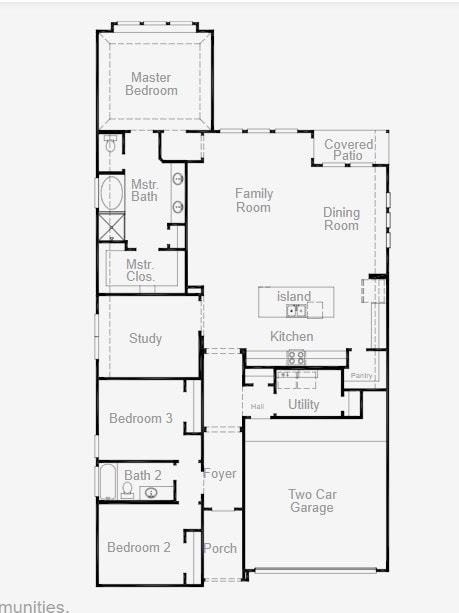 7901 Sunrise Ravine Pass, Lago Vista, TX 78645 - view of home floor plan