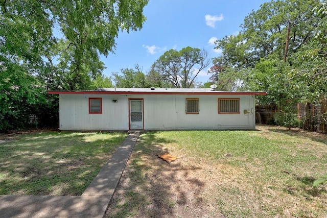 4705 Enchanted Ln, Austin, TX 78745 - view of front of house featuring a front lawn