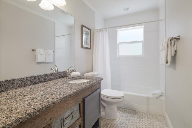 2119 Rabb Rd, Austin, TX 78704 - full bathroom featuring vanity, shower / bath combo, and tile patterned floors