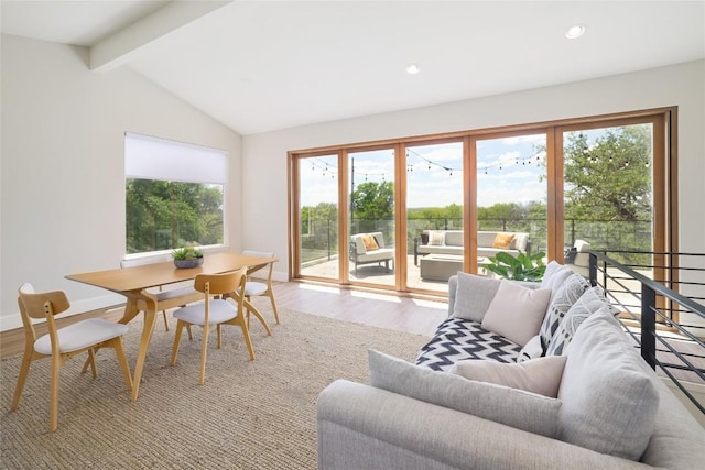 2119 Rabb Rd, Austin, TX 78704 - living area featuring light wood-style floors, plenty of natural light, and recessed lighting