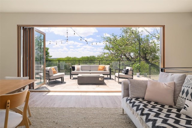 2119 Rabb Rd, Austin, TX 78704 - living room with wood finished floors