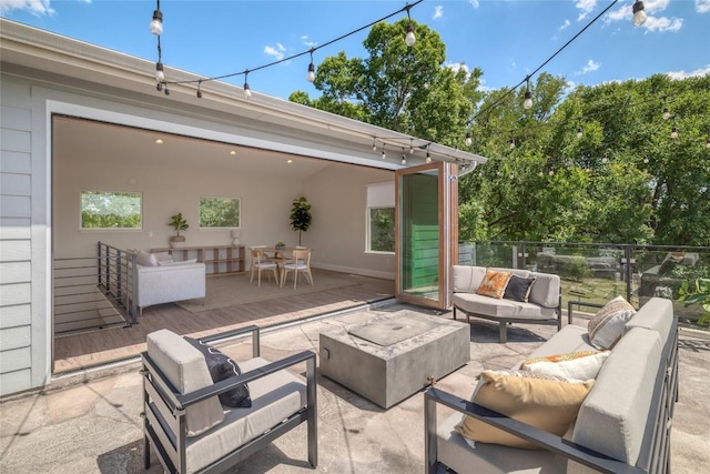 2119 Rabb Rd, Austin, TX 78704 - view of patio / terrace featuring an outdoor living space