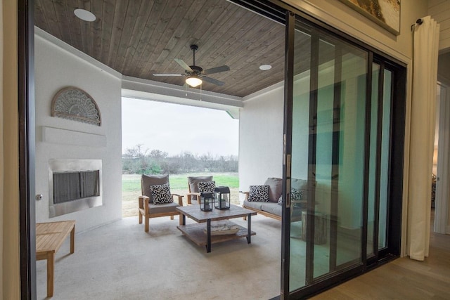 106 Double Eagle Ranch Dr, Cedar Creek, TX 78612 - view of patio / terrace with ceiling fan