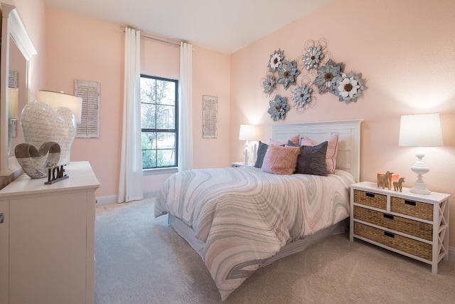 106 Double Eagle Ranch Dr, Cedar Creek, TX 78612 - bedroom featuring light carpet and baseboards